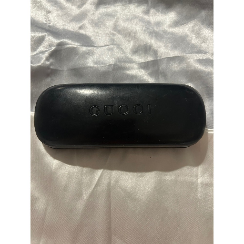 Gucci Black Hard Shell Eyewear Case Sunglasses Glasses Protector Logo Luxury